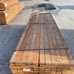 Ca. 187x Guyana Teak Planken Fijnbezaagd, 33x80mm, lengte 305cm